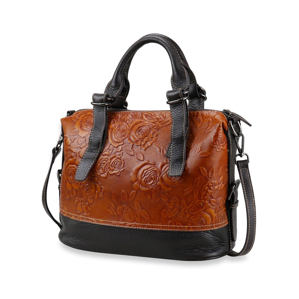 7123 Purse and Handbags Leather Shoulder Hand Bags Tote Handle Medium